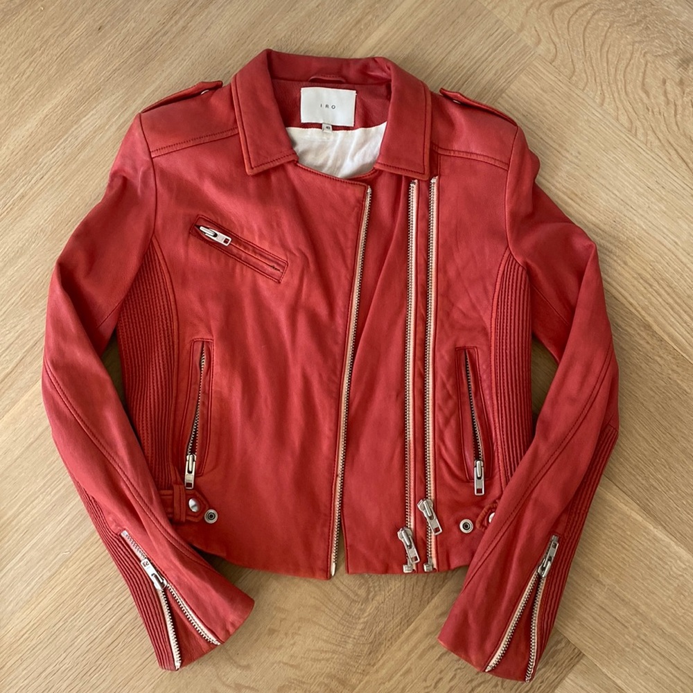 Iro lamb leather jacket size 40